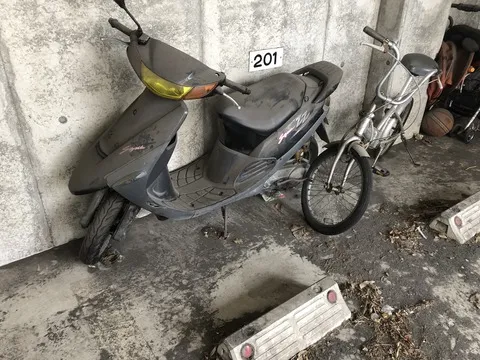 バイク回収作業の様子②
